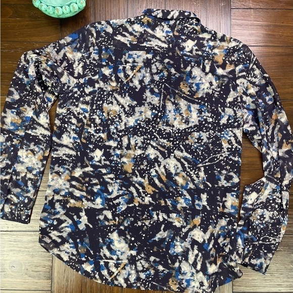 Cabi Style# 366 Starry Night Long Sleeve Blouse Size Medium - Picture 8 of 9